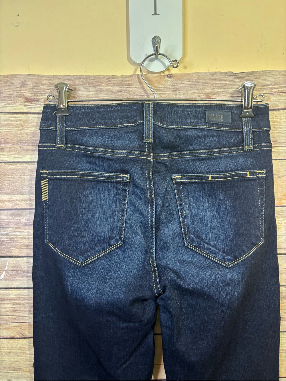 PAIGE Hoxton Ankle dark wash denim jeans Size 25 - Picture 6 of 8